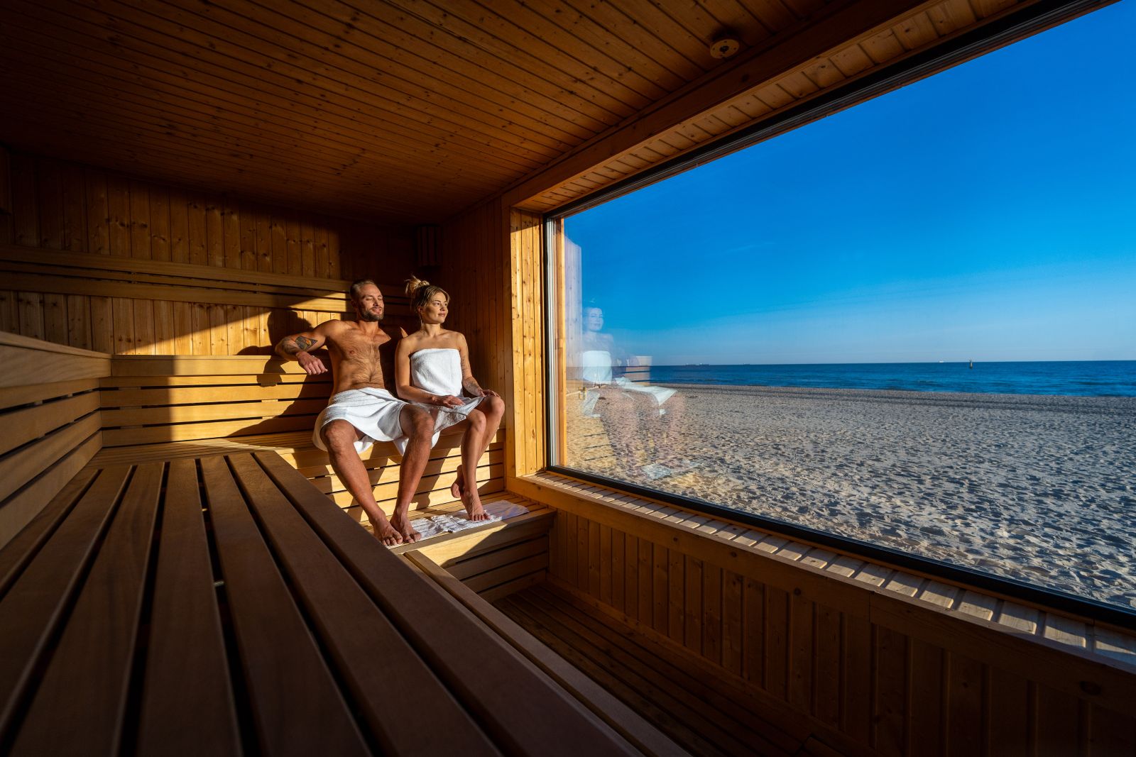 Sauny na plaży